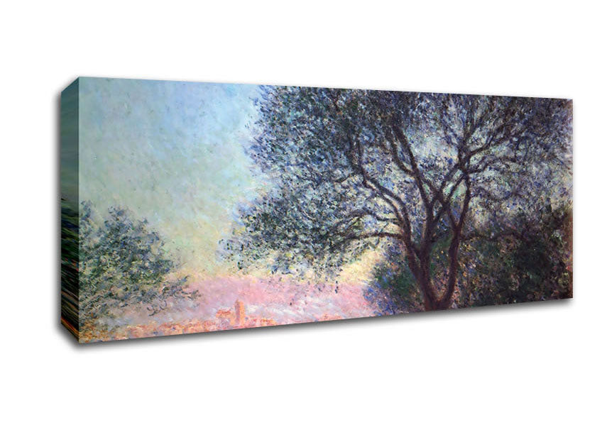 Picture of Monet Antibes Seen From La Salis Panoramic Canvas Wall Art