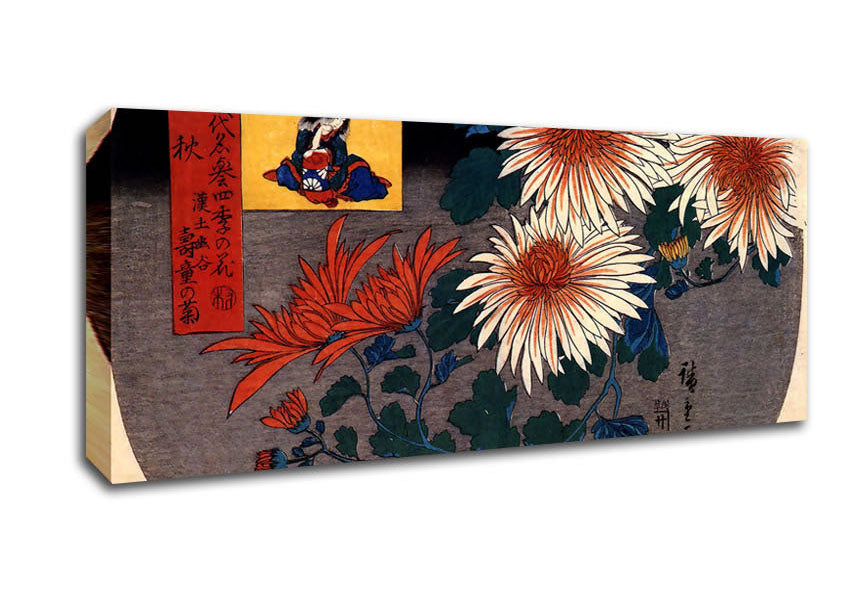 Picture of Hiroshige Autumn Panoramic Canvas Wall Art