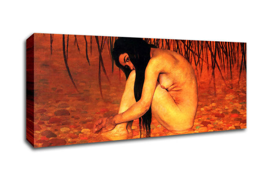 Picture of Felix Vallotton Bathing Panoramic Canvas Wall Art