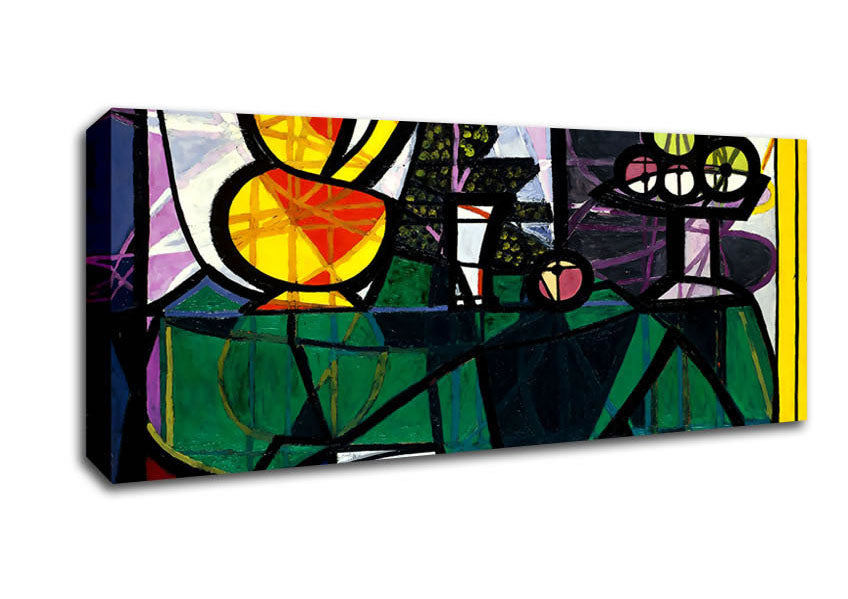 Picture of Picasso Boccale E Fruttiera Panoramic Canvas Wall Art