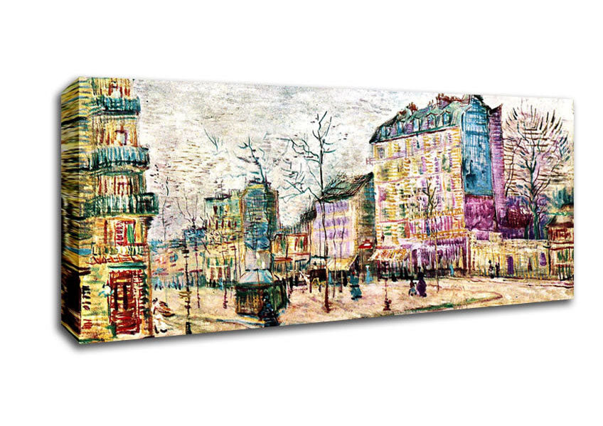 Picture of Van Gogh Boulevard De Clichy Panoramic Canvas Wall Art
