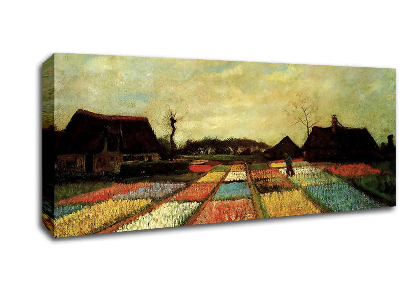 Picture of Van Gogh Bulb Fields Panoramic Canvas Wall Art
