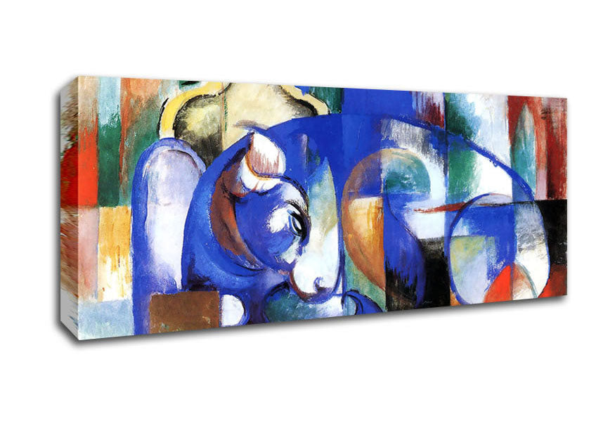 Picture of Franz Marc Bull Panoramic Canvas Wall Art