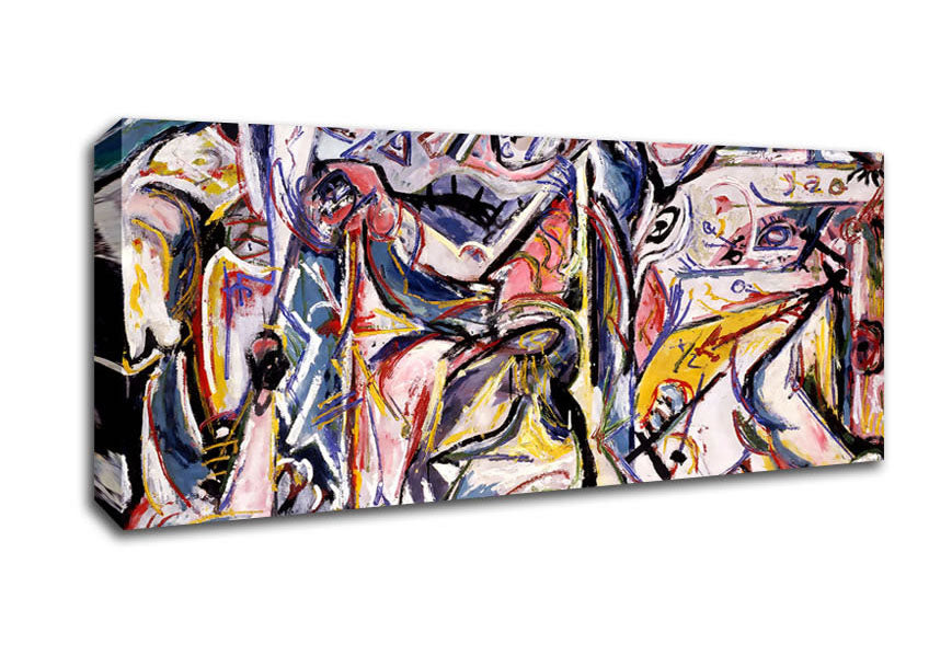 Picture of Jackson Pollack Circumcision Panoramic Canvas Wall Art
