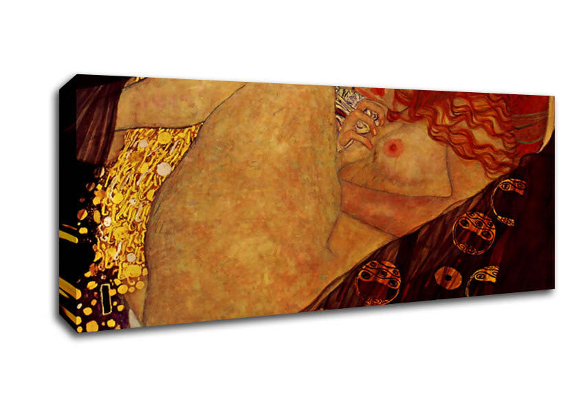 Picture of Klimt Danae Panoramic Canvas Wall Art