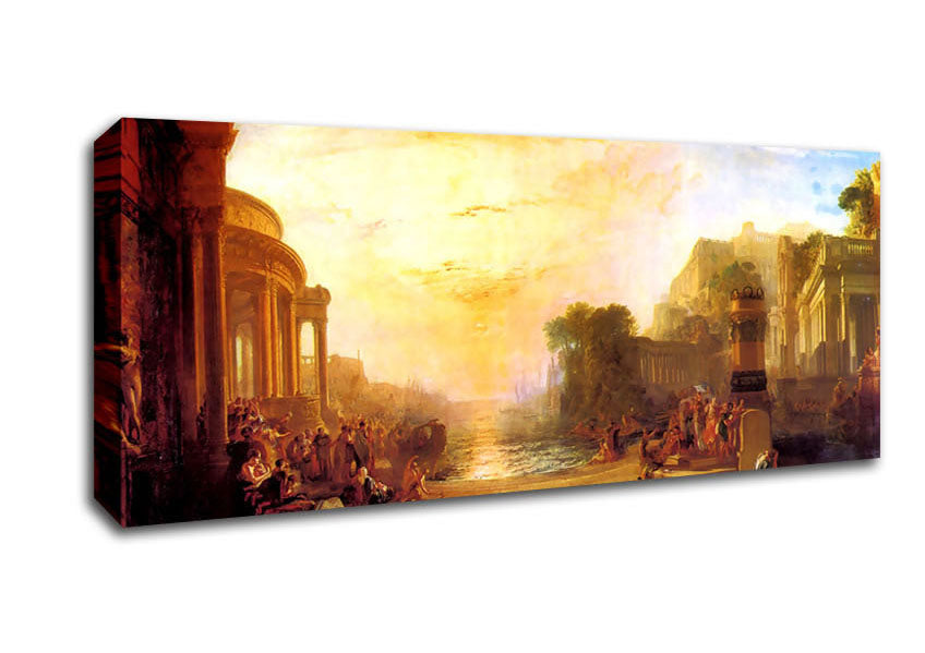Picture of Joseph Mallord Turner Decline Of Carthagen Panoramic Canvas Wall Art