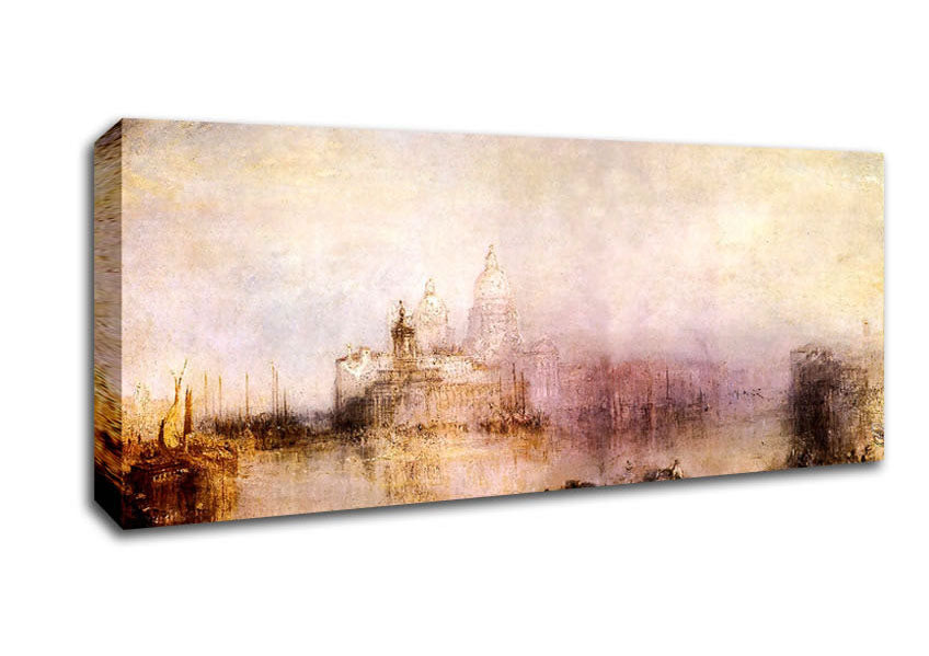 Picture of Joseph Mallord Turner Dogana And Santa Maria In Venice Panoramic Canvas Wall Art