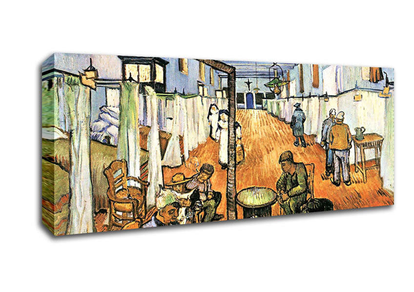 Picture of Van Gogh Dormitory In The Hospital In Arles Panoramic Canvas Wall Art