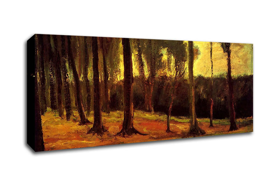 Picture of Van Gogh Edge Of A Wood Panoramic Canvas Wall Art