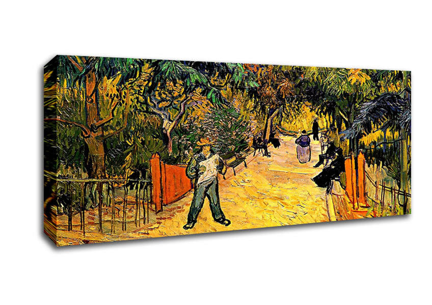 Picture of Van Gogh Entrance To The Public Park In Arles Panoramic Canvas Wall Art