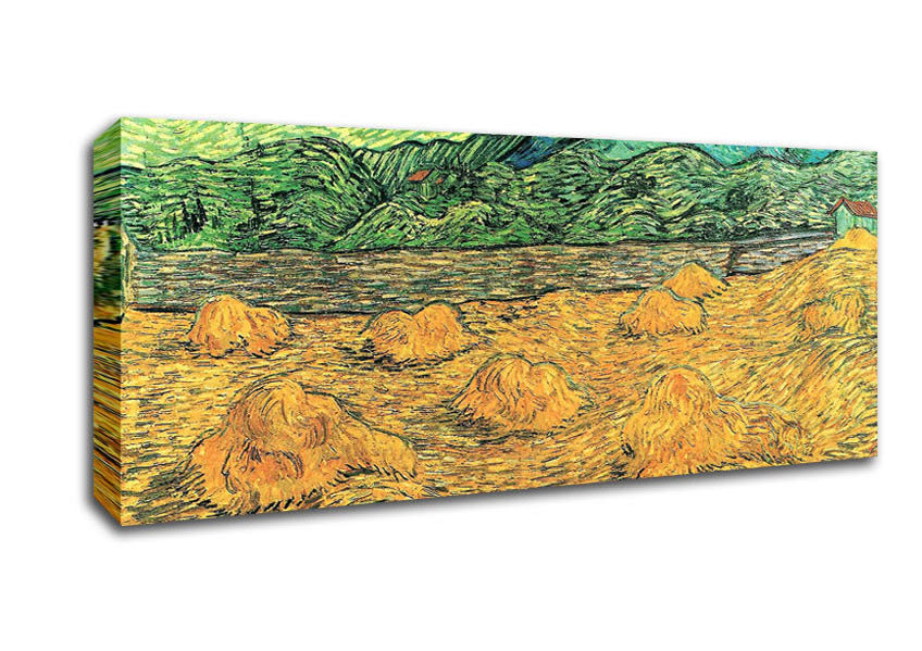 Picture of Van Gogh Evening Landscape At Moonrise Panoramic Canvas Wall Art