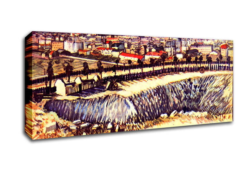 Picture of Van Gogh Factory Panoramic Canvas Wall Art