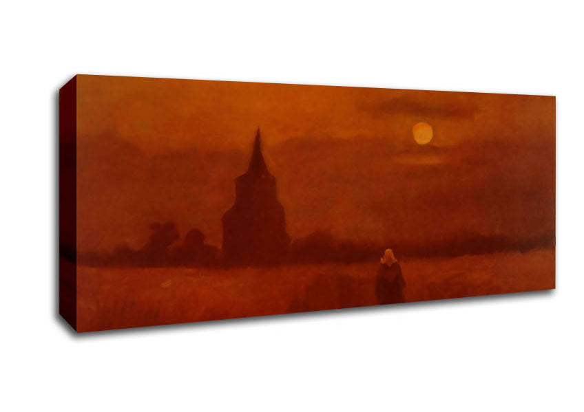 Picture of Van Gogh The Old Tower In The Fields Panoramic Canvas Wall Art