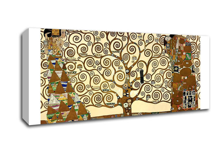 Picture of Klimt The Tree Of Life Panoramic Canvas Wall Art