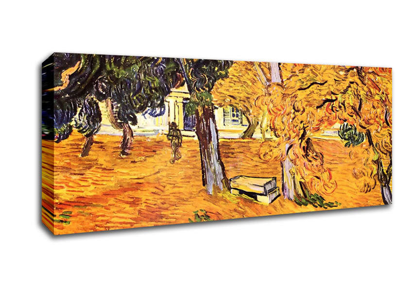 Picture of Van Gogh The Park Of St-Paul Hospital In Saint-Remy Panoramic Canvas Wall Art