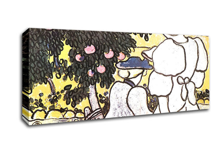 Picture of Joseph Rippl-Ronai Illustration To Les Vierges 1 Panoramic Canvas Wall Art