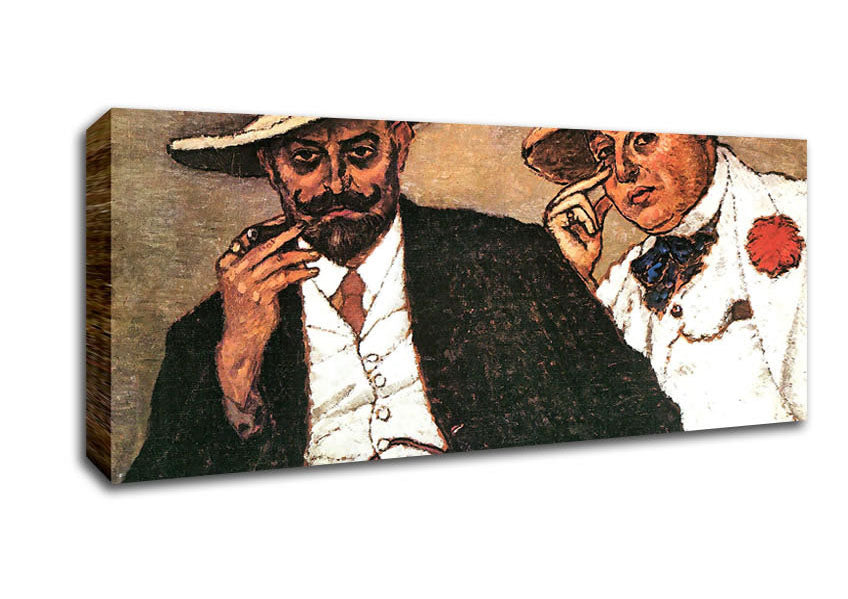 Picture of Joseph Rippl-Ronai Lajos Und Odon Panoramic Canvas Wall Art