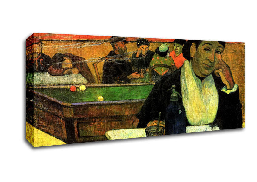 Picture of Gauguin Madame Ginoux In Cafe Panoramic Canvas Wall Art