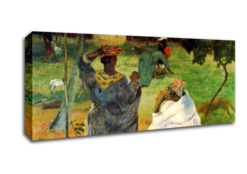 Picture of Gauguin Mango Fruit Panoramic Canvas Wall Art