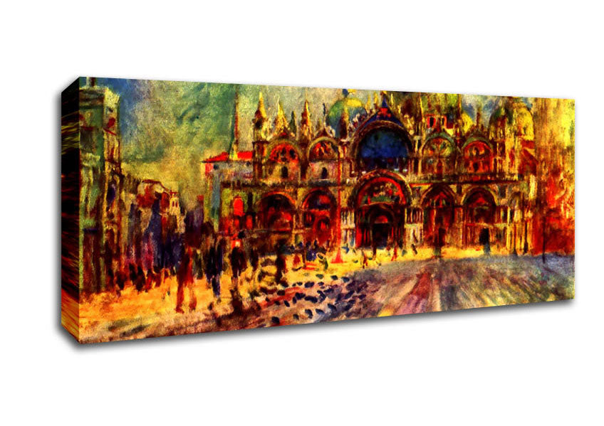 Picture of Renoir Marcus Place In Venice Panoramic Canvas Wall Art