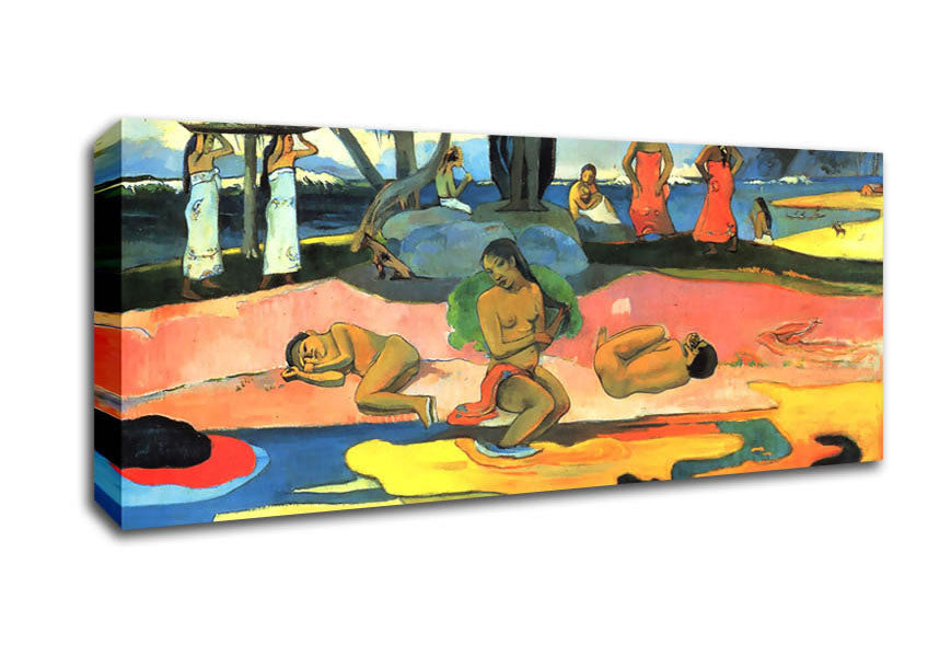 Picture of Gauguin Mohana No Atua Panoramic Canvas Wall Art