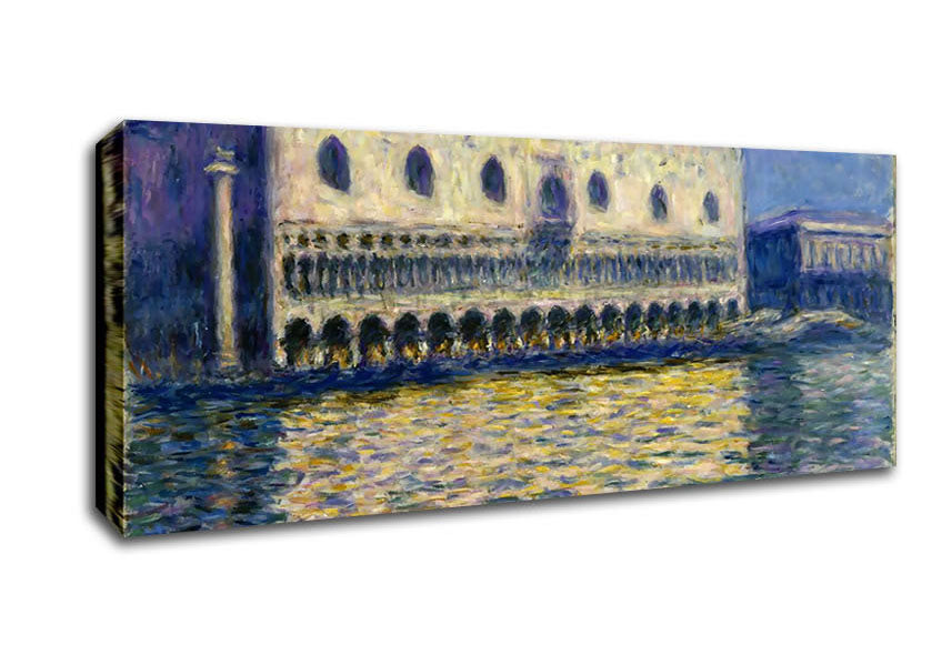 Picture of Monet The Doges Palace Panoramic Canvas Wall Art
