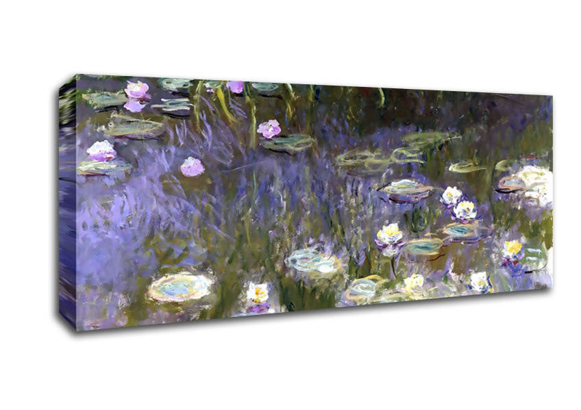 Picture of Monet Water Lilies Panoramic Canvas Wall Art