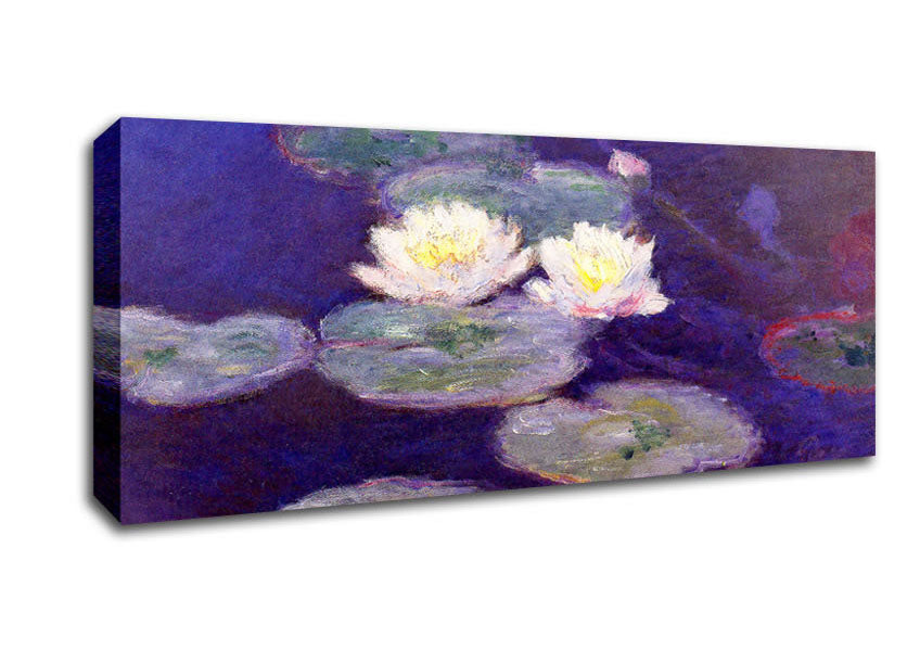 Picture of Monet Water Lily Panoramic Canvas Wall Art