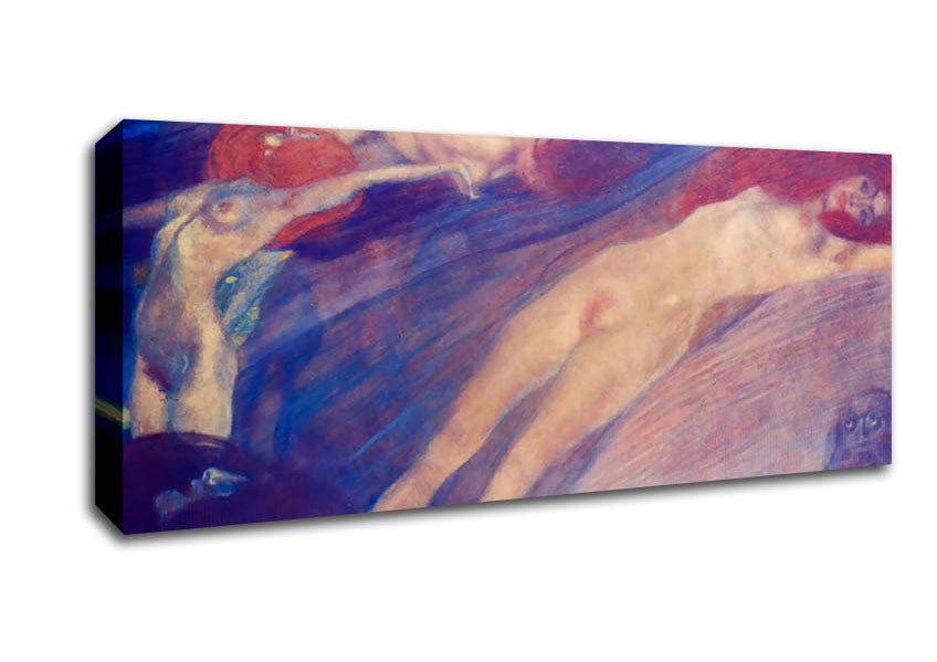 Picture of Klimt Moving Water Panoramic Canvas Wall Art