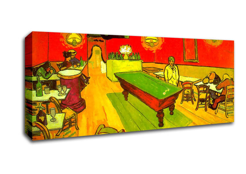 Picture of Van Gogh Night Cafe 2 Panoramic Canvas Wall Art