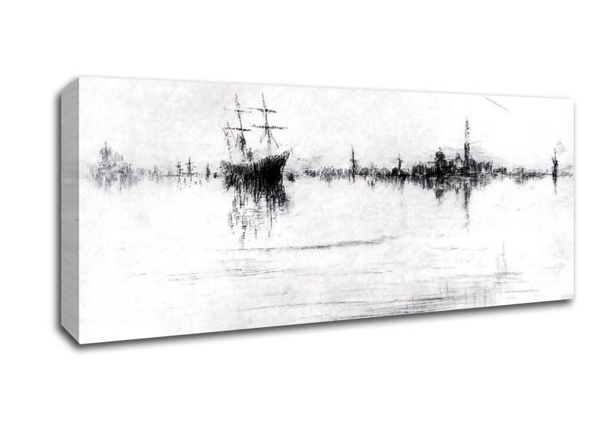 Picture of Whistler Nocturne Panoramic Canvas Wall Art