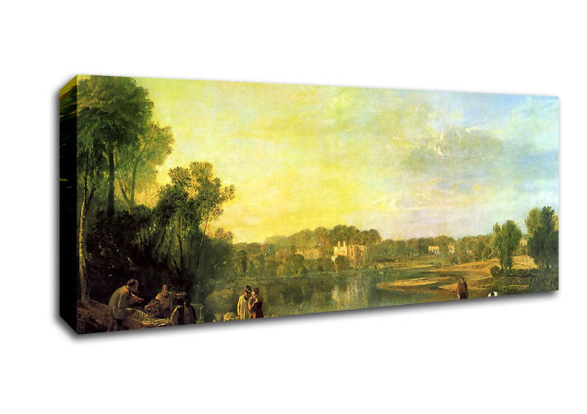 Picture of Joseph Mallord Turner Popes Villa At Twickenham Panoramic Canvas Wall Art