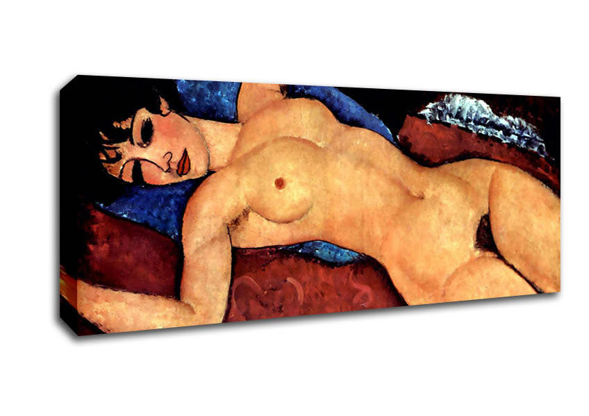 Picture of Modigliani Reclining Nude Panoramic Canvas Wall Art