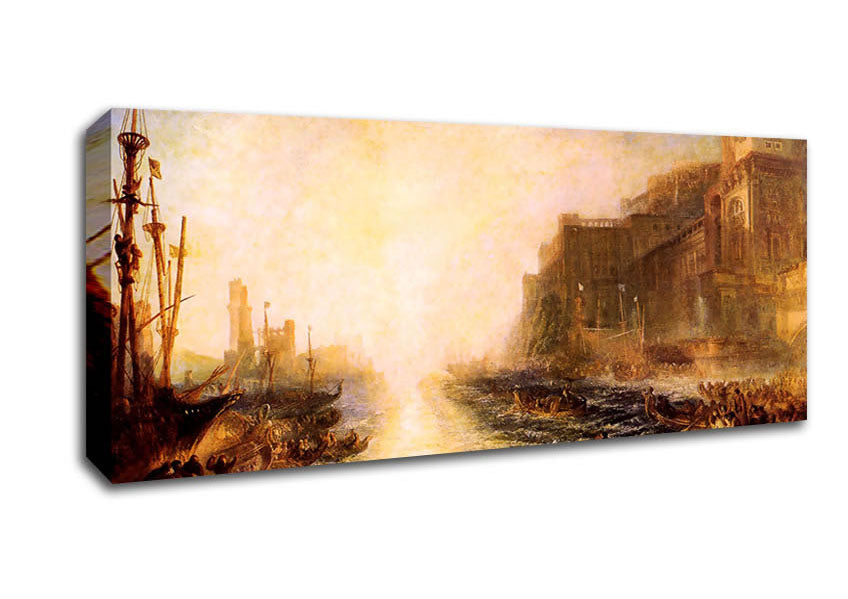 Picture of Joseph Mallord Turner Regulus Panoramic Canvas Wall Art