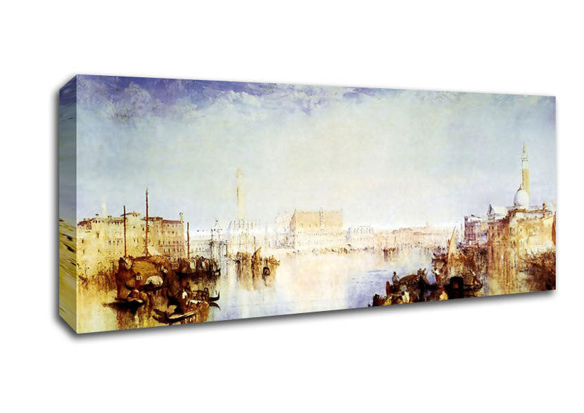 Picture of Joseph Mallord Turner San Giorgio Venice Panoramic Canvas Wall Art