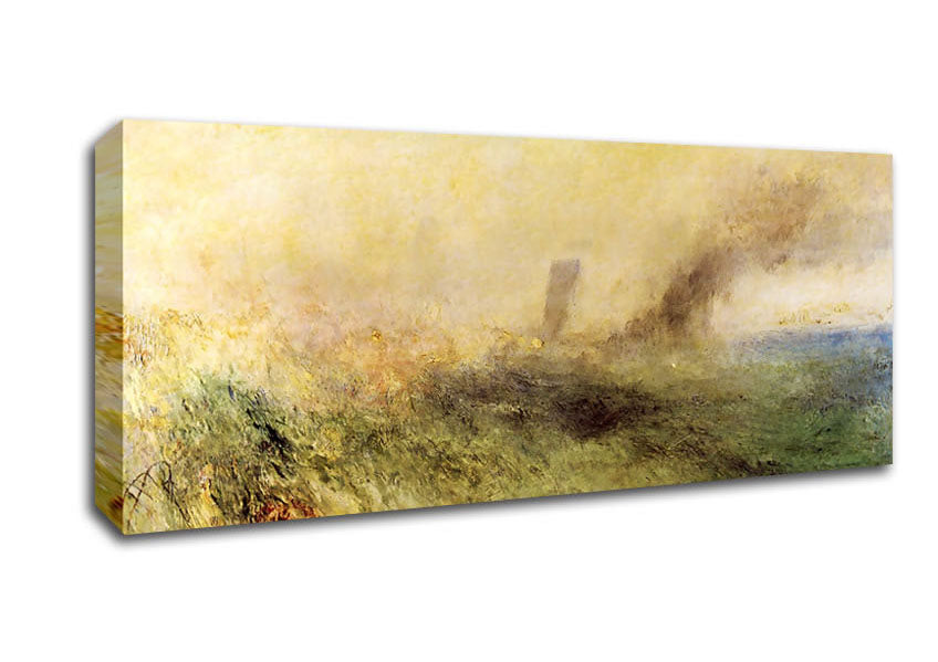 Picture of Joseph Mallord Turner Seascape Folkestone Panoramic Canvas Wall Art