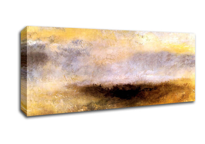 Picture of Joseph Mallord Turner Seascape With Storm Panoramic Canvas Wall Art