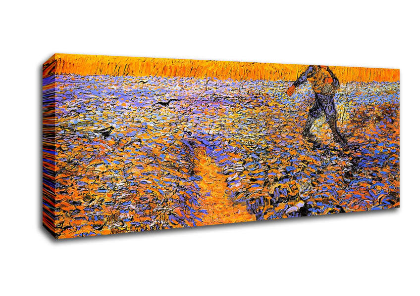 Picture of Van Gogh Sower Under The Sun Panoramic Canvas Wall Art
