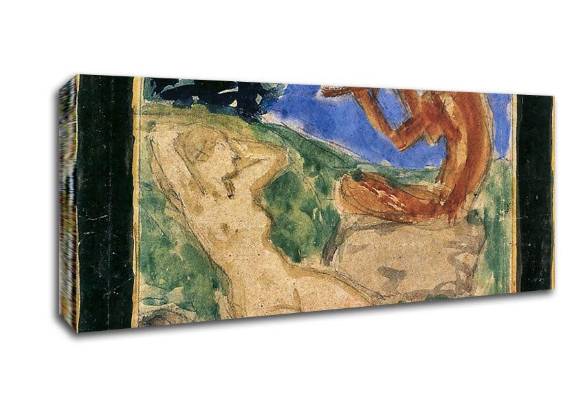 Picture of Franz Von Stuck Spring 1 Panoramic Canvas Wall Art