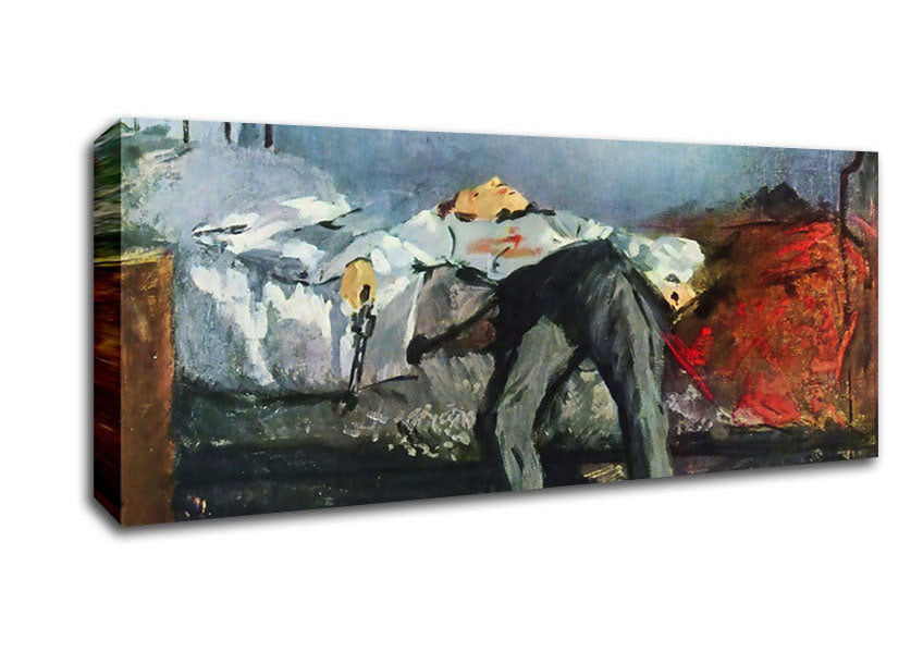 Picture of Manet Suicide Panoramic Canvas Wall Art