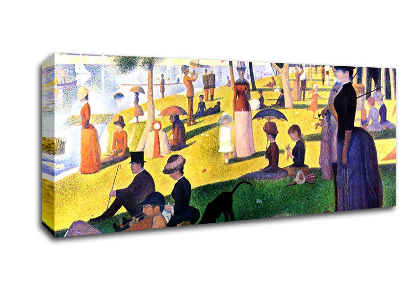 Picture of Seurat Sunday At La Grande Jatte Panoramic Canvas Wall Art