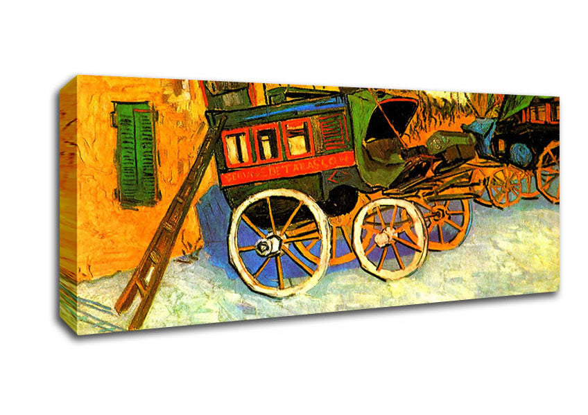 Picture of Van Gogh The Coach Of Tarascon Panoramic Canvas Wall Art