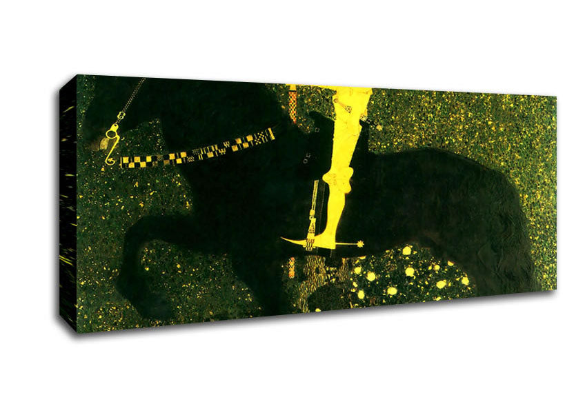 Picture of Klimt The Life Of A Struggle The Golden Knights Panoramic Canvas Wall Art
