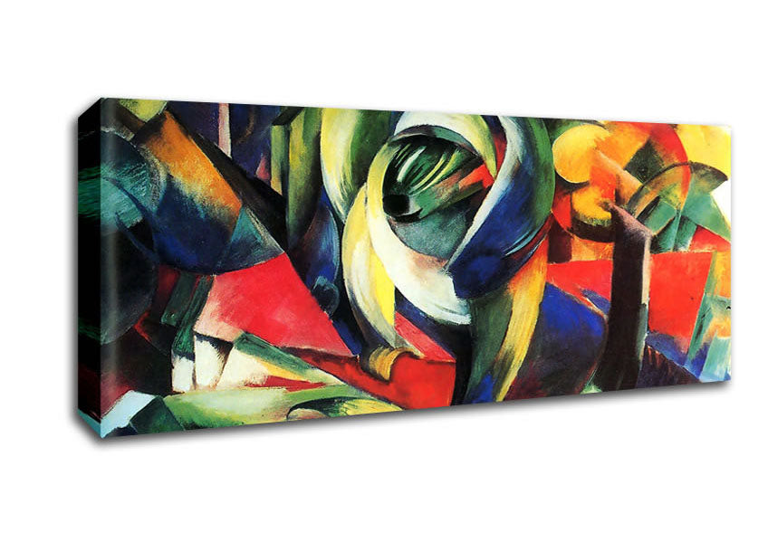 Picture of Franz Marc The Mandrill Panoramic Canvas Wall Art