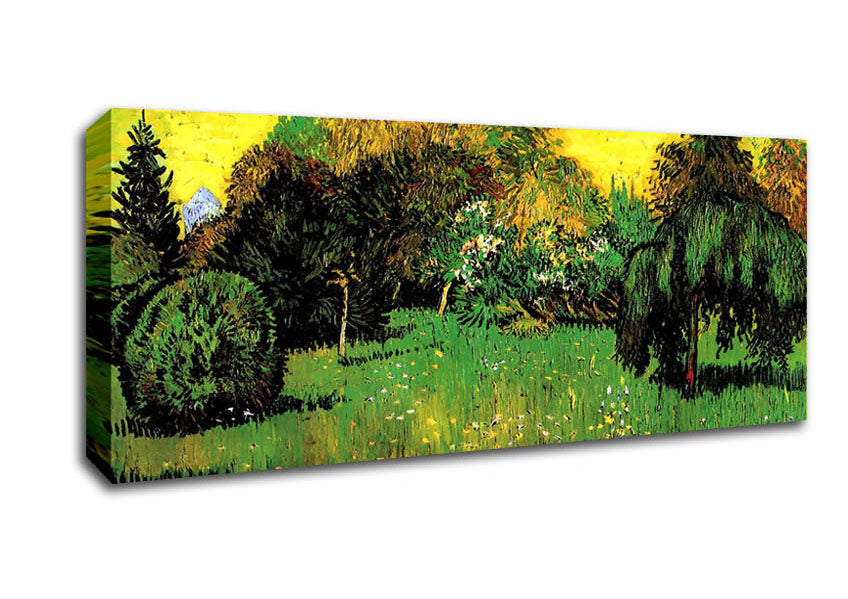 Picture of Van Gogh The Poets Garden Panoramic Canvas Wall Art