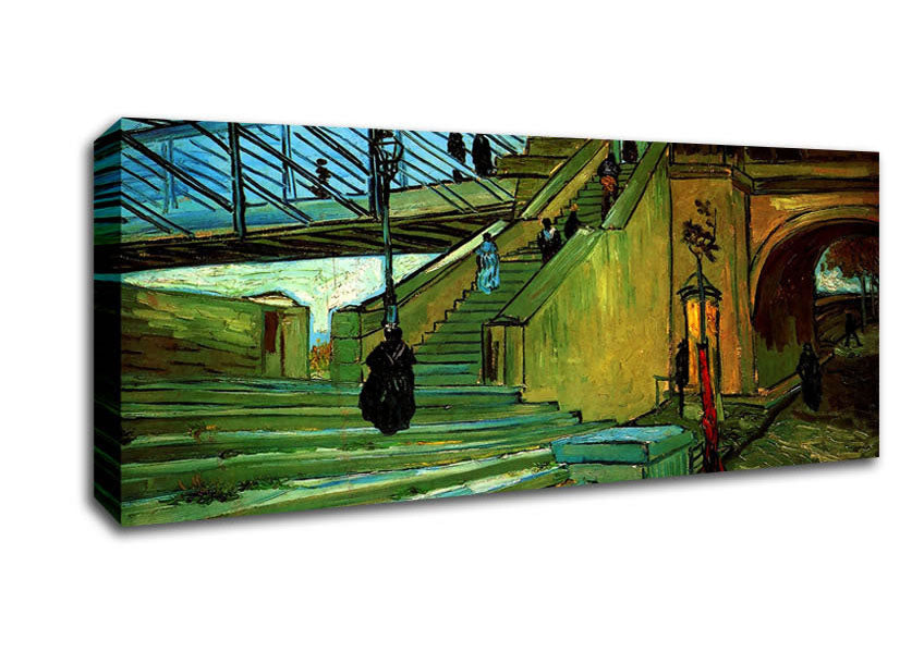 Picture of Van Gogh The Trinquetaille Bridge Panoramic Canvas Wall Art