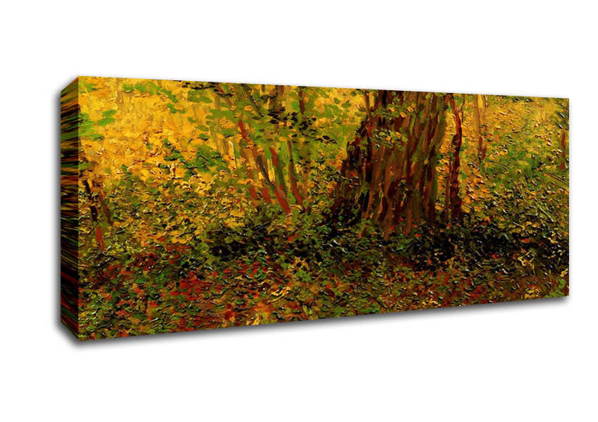 Picture of Van Gogh Undergrowth 2 Panoramic Canvas Wall Art