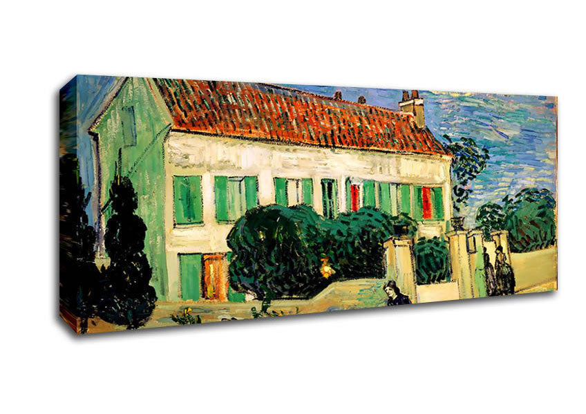 Picture of Van Gogh White House At Night Panoramic Canvas Wall Art