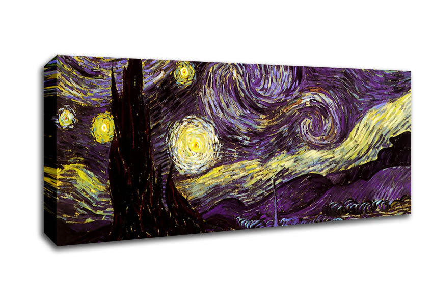 Picture of Vincent Van Gogh Starry Night Panoramic Canvas Wall Art