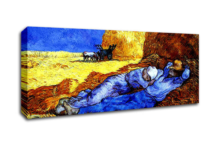 Picture of Vincent Van Gogh Time Of Work Panoramic Canvas Wall Art